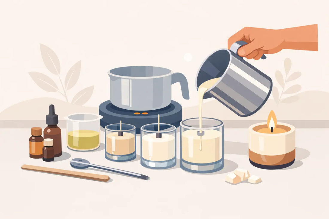 How to Hand Pour Candles at Home