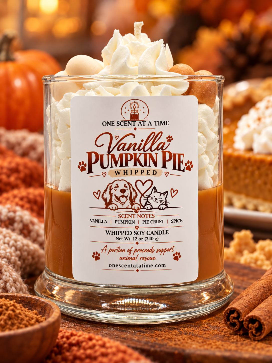 Vanilla Pumpkin Pie Whipped Cande