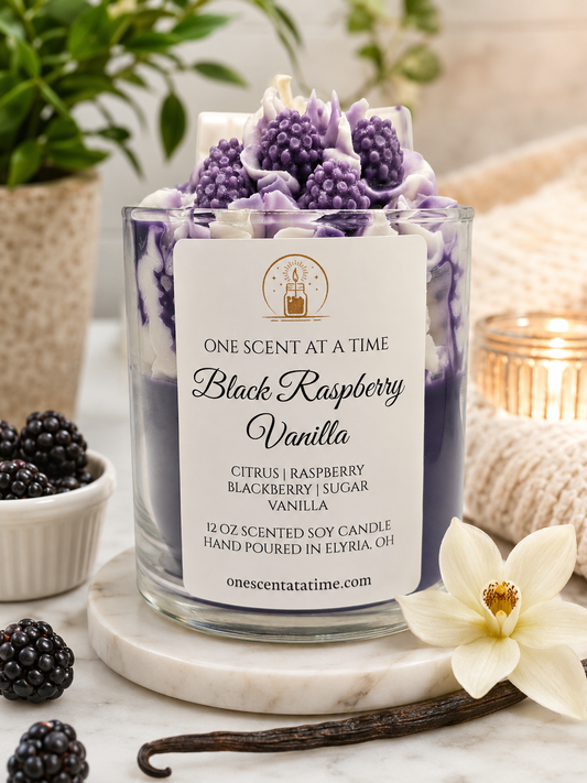 Black Raspberry Vanilla Soy Candle