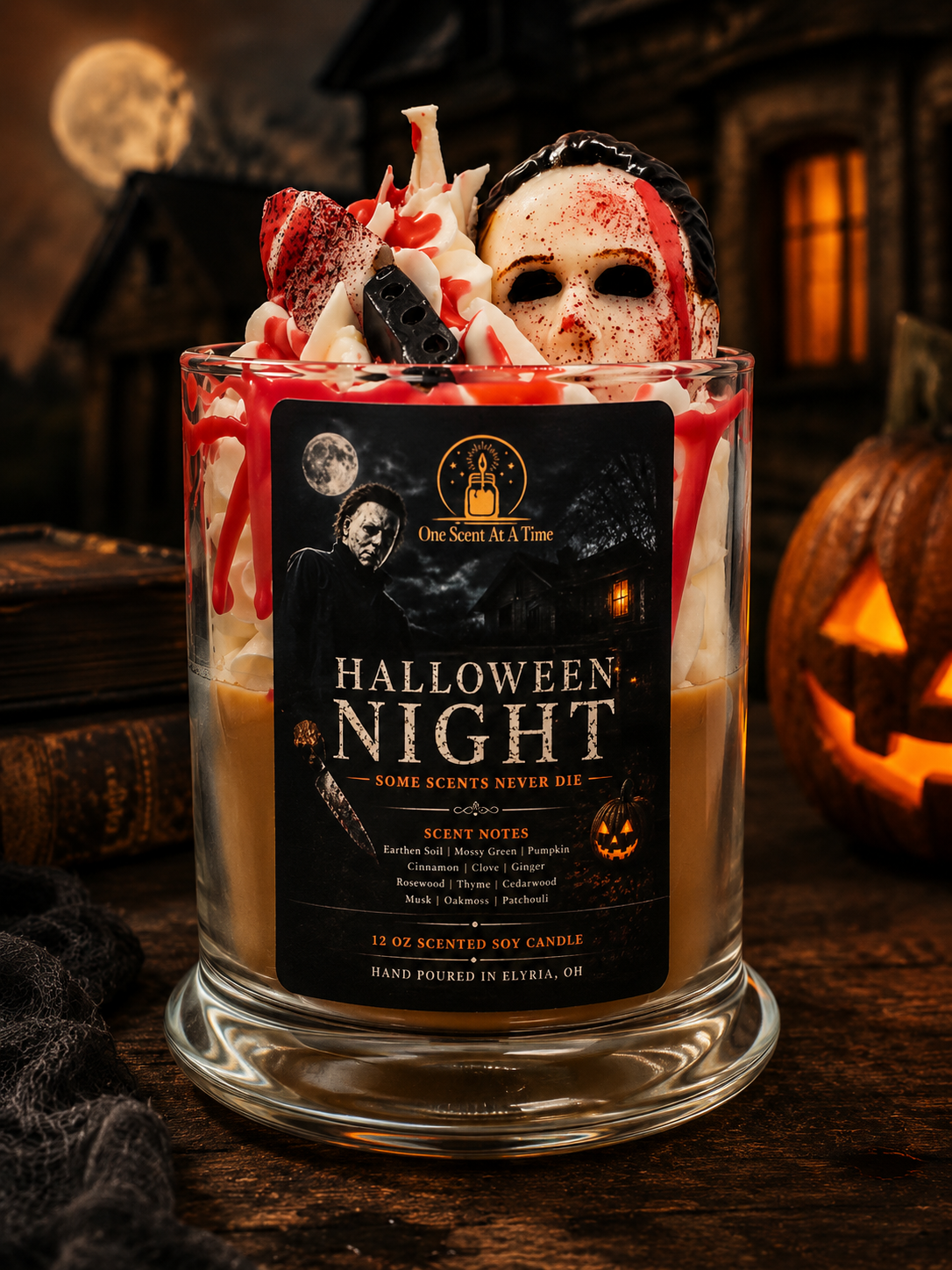 Halloween Night Soy Whipped Candle