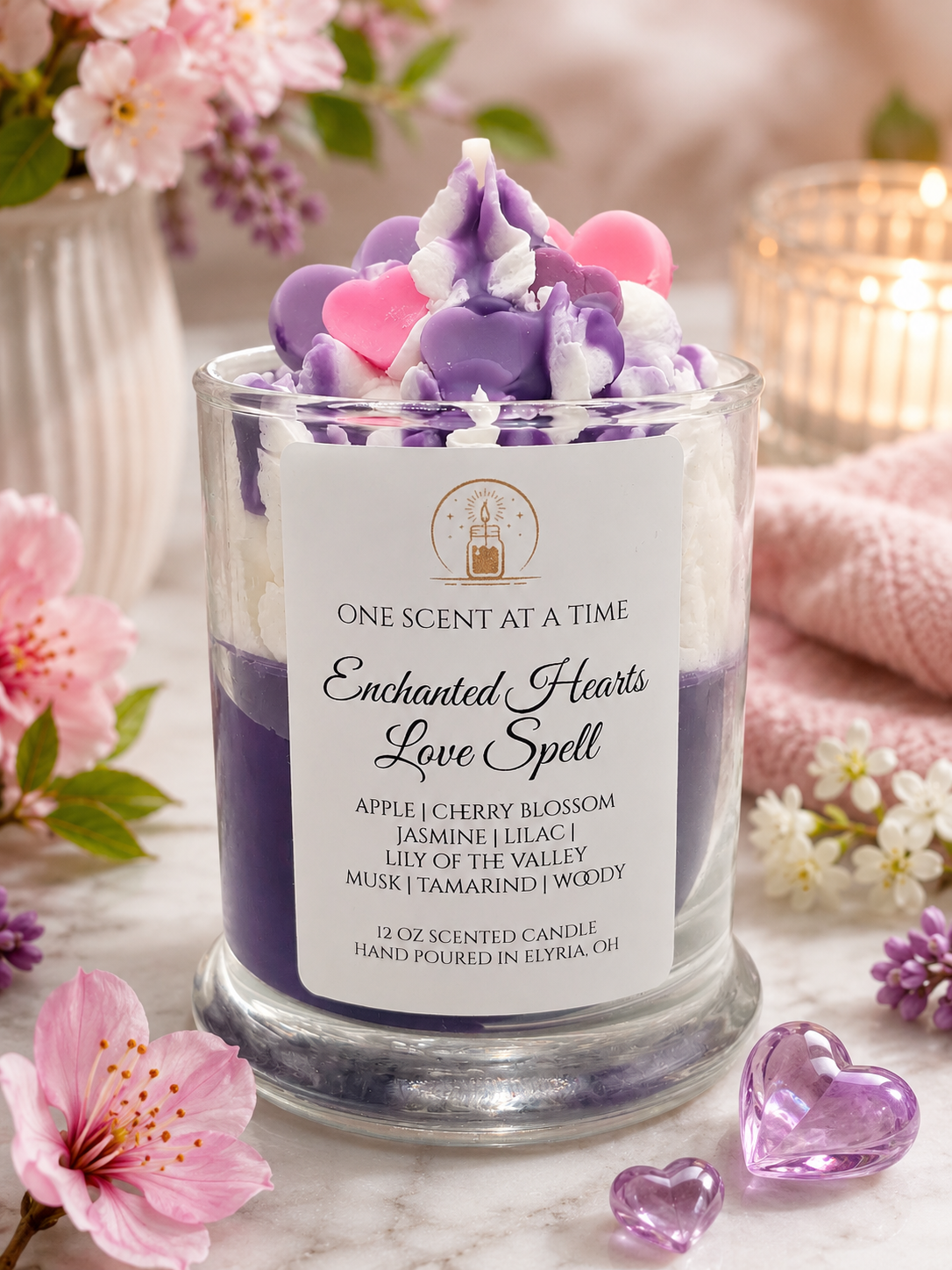 Enchanted Hearts Love Spell Soy Candle