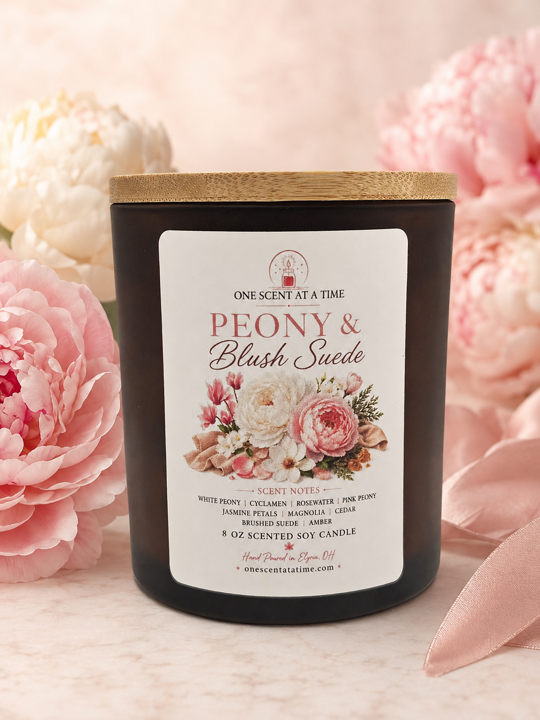 Peony & Blush Suede