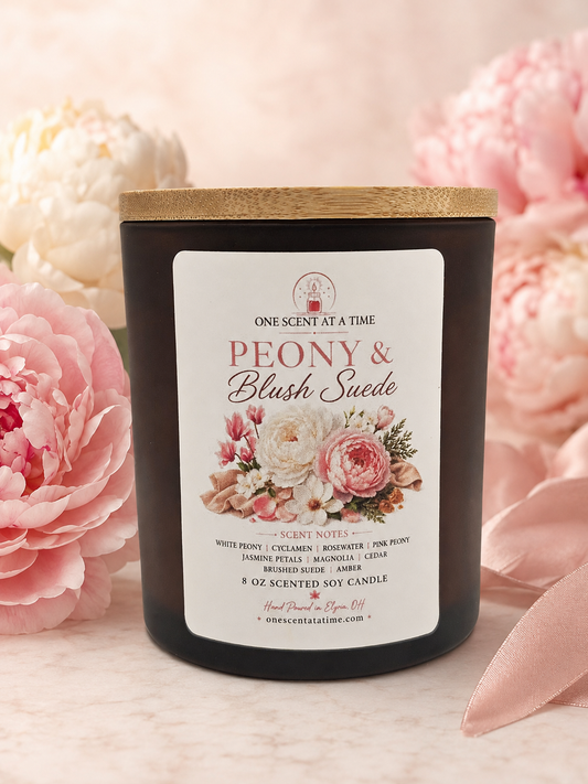 Peony & Blush Suede